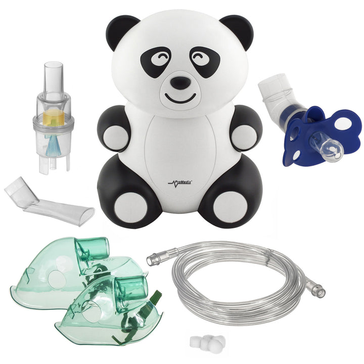 Promedix PR-812 panda gyermek inhalátor, porlasztó, maszk, szűrő + bábu készlet Promedix PR-815