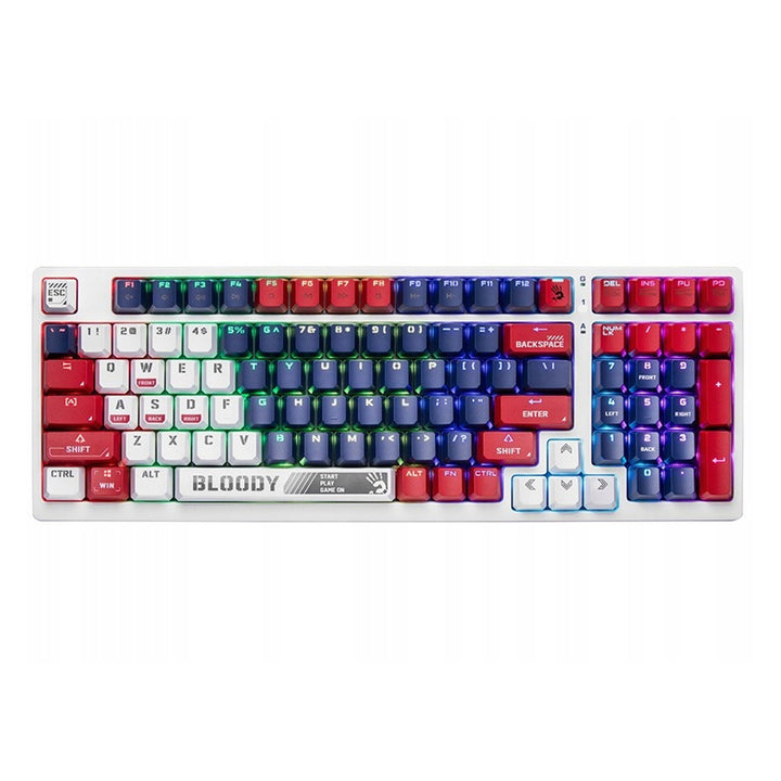 A4TECH BLOODY S98 USB Sport Navy mechanikus billentyűzet (BLMS Red Plus kapcsolók)
