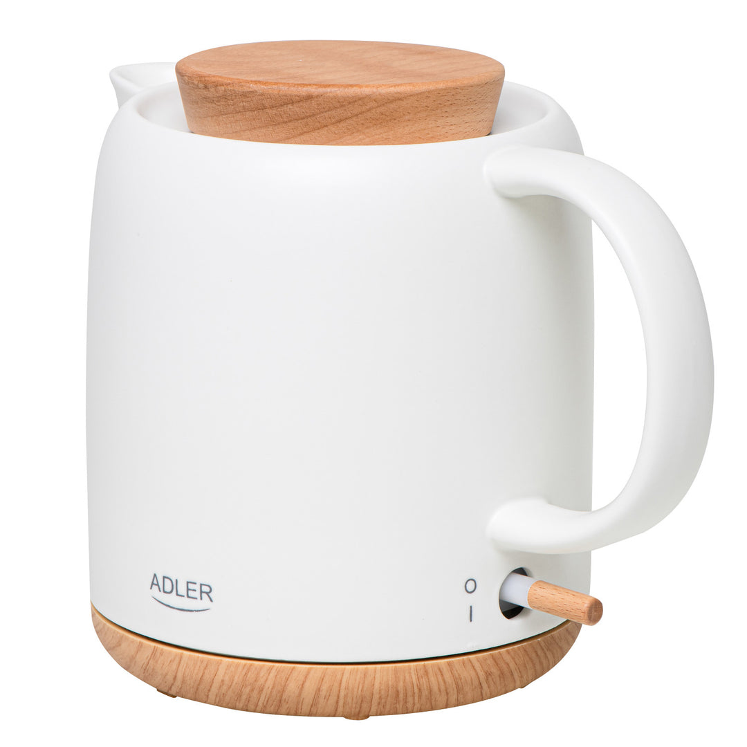 Kerámia vízforraló 1.0L, 1200W, ekrü, Adler AD 1304