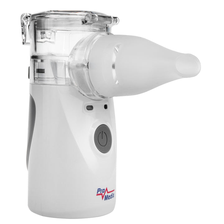 Promedix hordozható / kézi vezeték nélküli porlasztó inhalátor, készlet, maszkok, PR-835 + 2x CE EN 14683:2019 orvosi maszkok - készlet - kék színű 10 db Promedix PR-280 BFE>98%