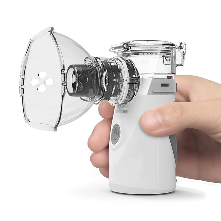 Promedix hordozható / kézi vezeték nélküli porlasztó inhalátor, készlet, maszkok, PR-835 + 2x CE EN 14683:2019 orvosi maszkok - készlet - kék színű 10 db Promedix PR-280 BFE>98%