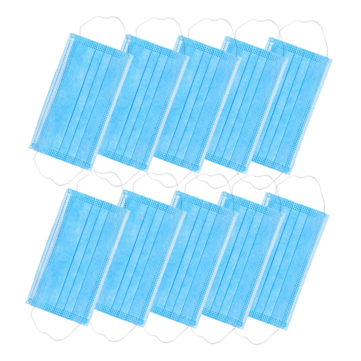 Promedix PR-870 1.5" HD LED-es pulzoximéter orvosi pulzoximéter + 2x CE EN 14683:2019 orvosi maszkok - készlet - kék színű 10 db Promedix PR-280 BFE>98%