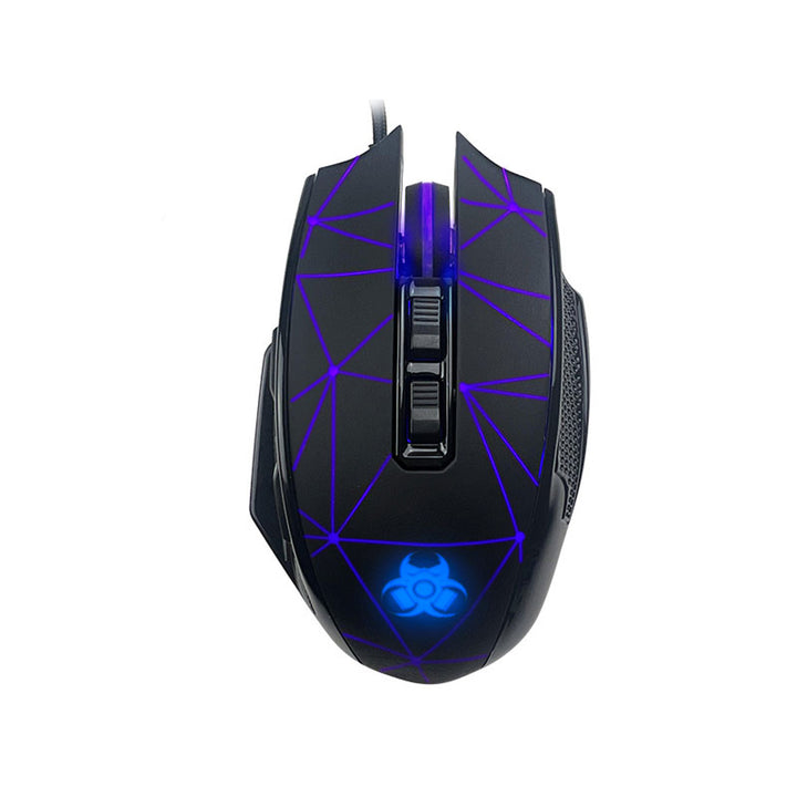 Tracer gaming egér, RGB háttérvilágítás, 7200 DPI, Space