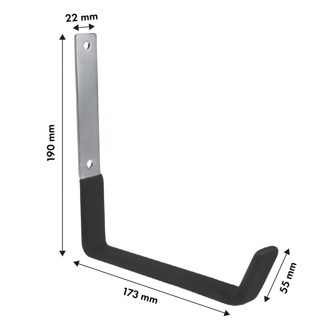 Falra szerelhető Maclean, gumiabroncsokhoz, kerekekhez, létrához, kerékpárhoz, acél, max. terhelés 5kg, MC-483, 4 db