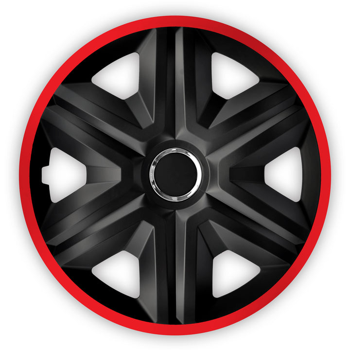 16'' NRM Fast Lux univerzális dísztárcsa fekete/piros 1 db