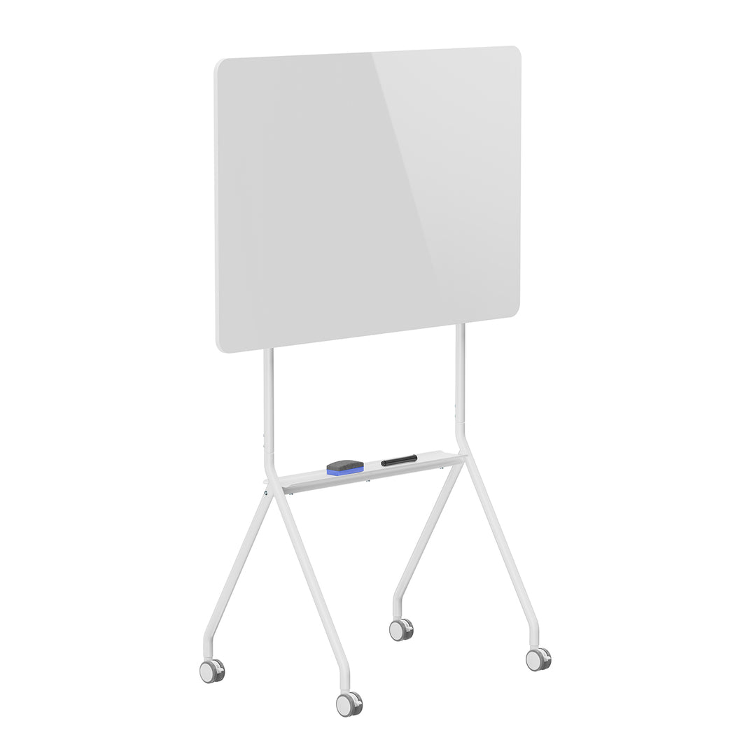 Ergo Office mobil száraz radír tábla, vízszintes tájolású, fehér, egyoldalas, polccal, tábla mérete 1190x790mm, ER-306