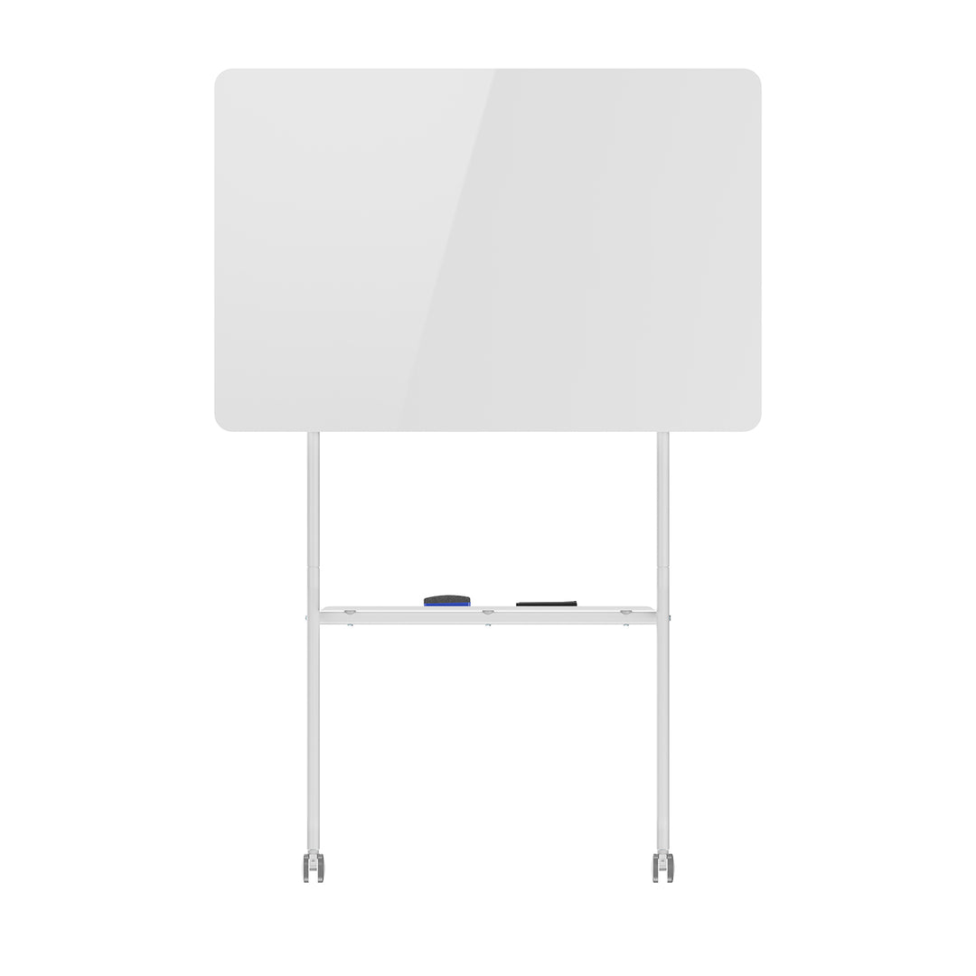 Ergo Office mobil száraz radír tábla, vízszintes tájolású, fehér, egyoldalas, polccal, tábla mérete 1190x790mm, ER-306