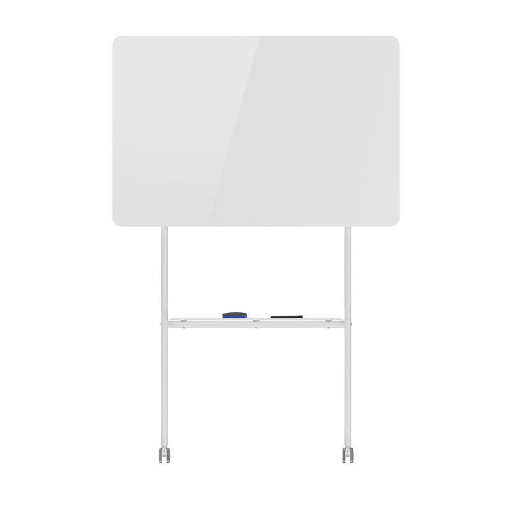 Ergo Office mobil száraz radír tábla, vízszintes tájolású, fehér, egyoldalas, polccal, tábla mérete 1190x790mm, ER-306