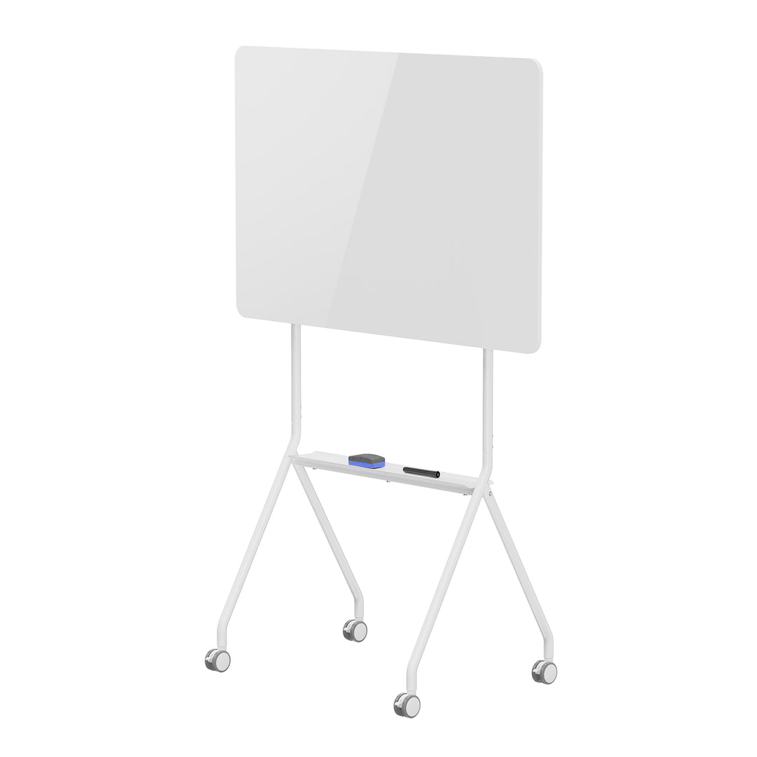 Ergo Office mobil száraz radír tábla, vízszintes tájolású, fehér, egyoldalas, polccal, tábla mérete 1190x790mm, ER-306
