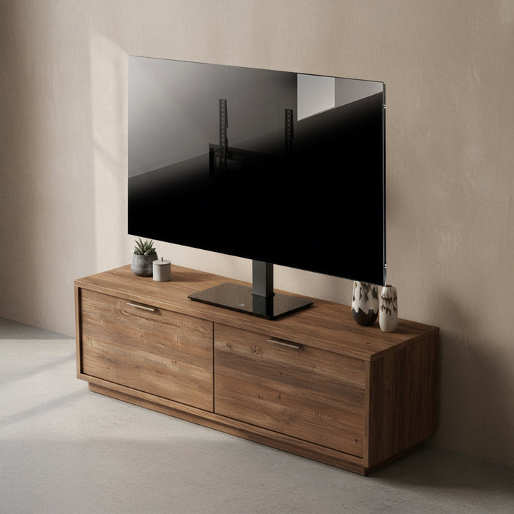 Univerzális TV állvány Maclean, RTV szekrényhez, állvány, max. 40kg, max. VESA 400x400, magasság- és szögbeállítás, 32-65" TV-hez, MC-124