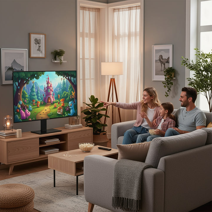 Univerzális TV állvány Maclean, RTV szekrényhez, állvány, max. 40kg, max. VESA 400x400, magasság- és szögbeállítás, 32-65" TV-hez, MC-124