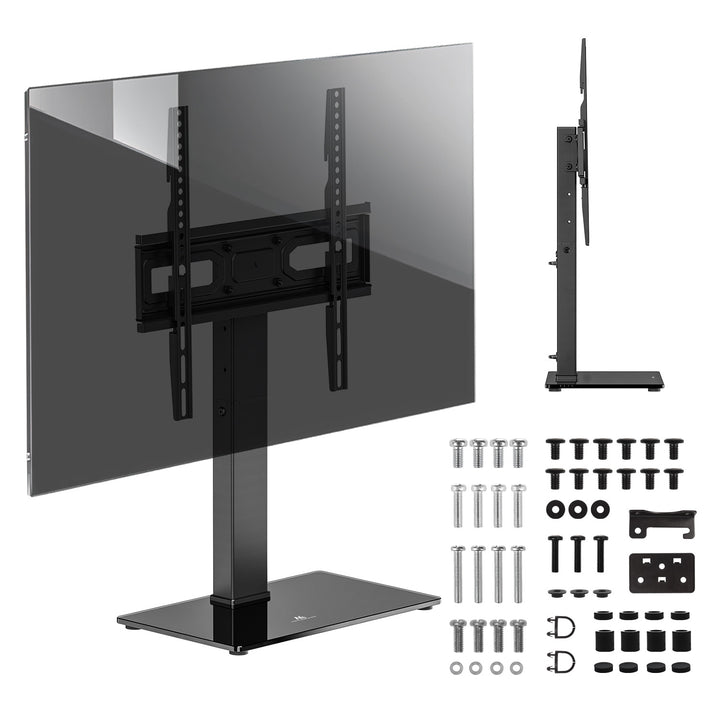 Univerzális TV állvány Maclean, RTV szekrényhez, állvány, max. 40kg, max. VESA 400x400, magasság- és szögbeállítás, 32-65" TV-hez, MC-124