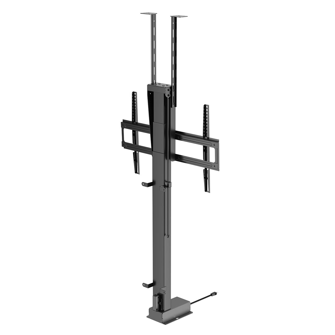 Elektromos mennyezeti és padlófogantyú, kihúzható Maclean, 43''-88''', VESA 600x400, max 60kg, 100-240V AC,50/60Hz