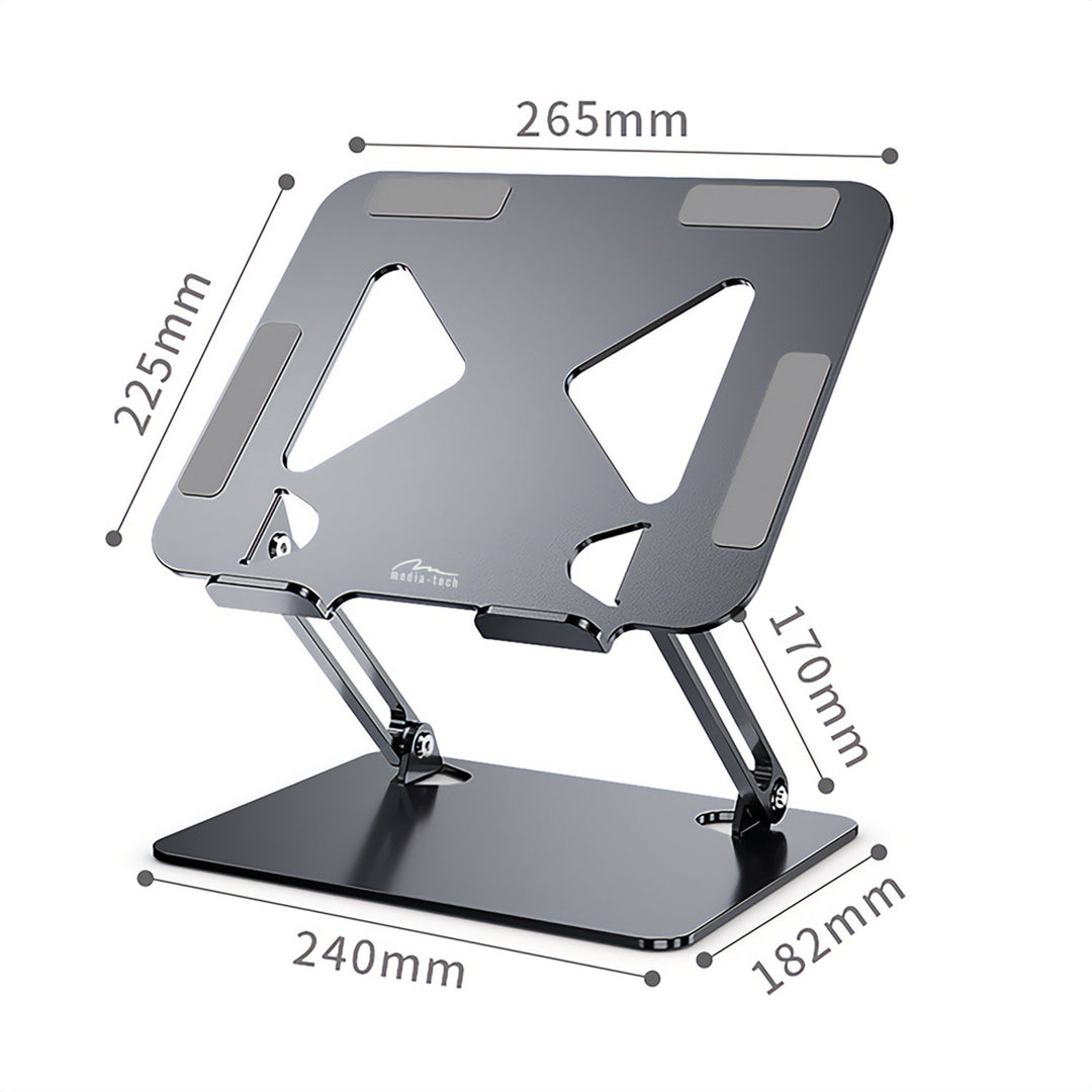 Állítható, ergonomikus laptop állvány 10-17 hüvelyk LAPTOP STAND Media-Tech MT2661
