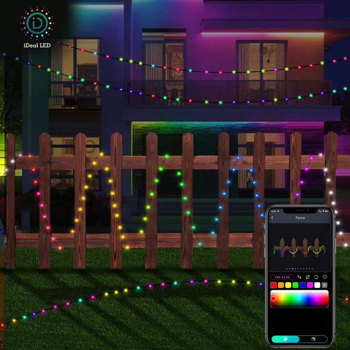 Rabalux kültéri világítás, RGB LED húr, IP44, Wi-Fi, Bluetooth, Biri