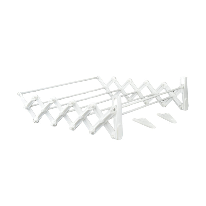 ABJ mosószárító, falra szerelhető, összecsukható, fehér, 100 cm