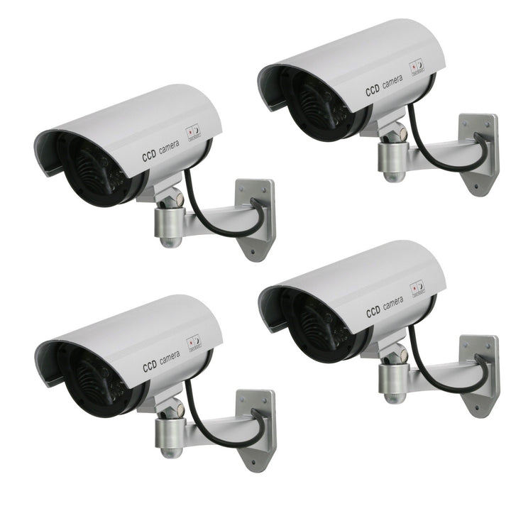 Dummy kamera villogó LED-del IR1100 S IR kültéri, ezüst, 4 db