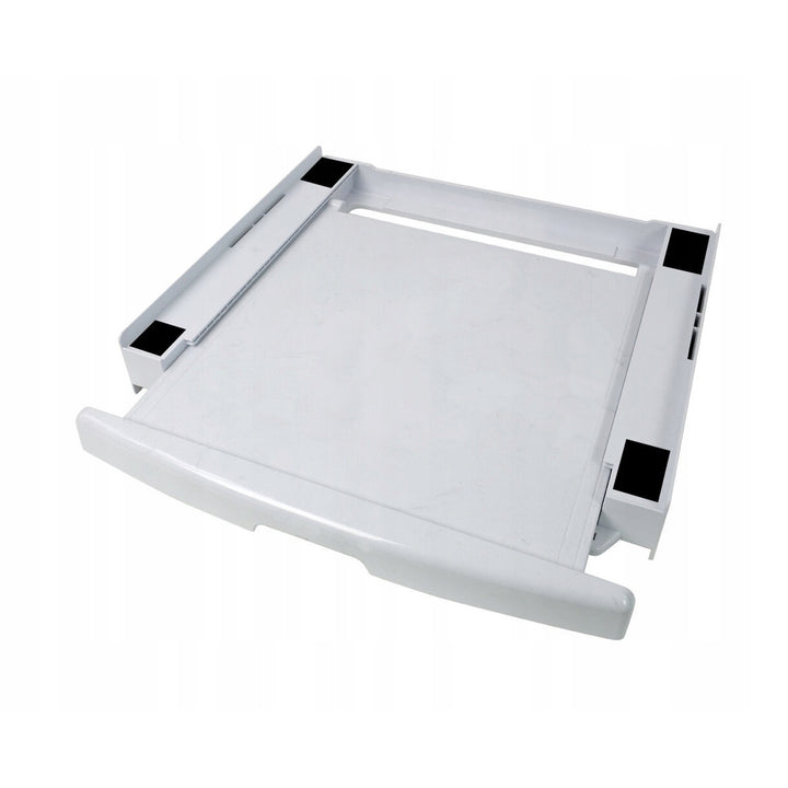 Univerzális mosó-szárítógép csatlakozó, kihúzható polc, 60 cm, fehér, Scanpart