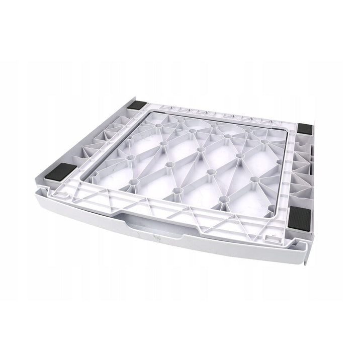 Univerzális mosó-szárítógép csatlakozó, kihúzható polc, 60 cm, fehér, Scanpart