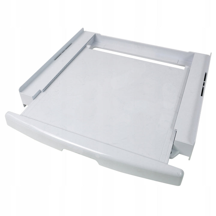 Univerzális mosó-szárítógép csatlakozó, kihúzható polc, 60 cm, fehér, Scanpart