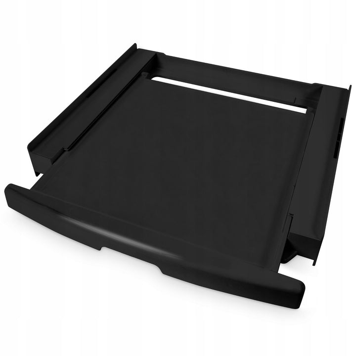 Univerzális mosó-szárítógép csatlakozó, kihúzható polc, 60 cm, fekete, Scanpart