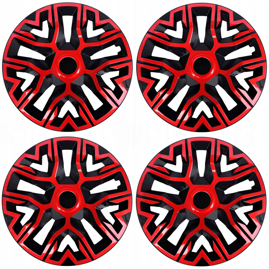 Univerzális keréktárcsák 14'' NRM The Best Bicolor piros/fekete 4 db