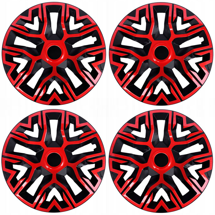 Univerzális keréktárcsák 14'' NRM The Best Bicolor piros/fekete 4 db