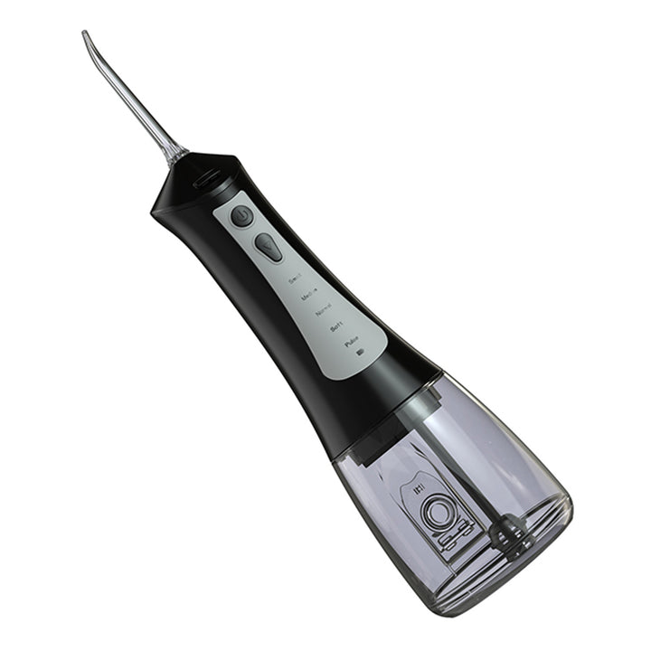 LAFE fogászati irrigátor, 5 üzemmód, 6 hegy, fekete, CleanPRO