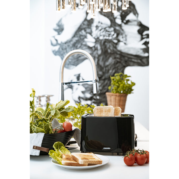 Mesko kenyérpirító, 2 szeletes kenyérpirító, 900W, fekete, MS 3220