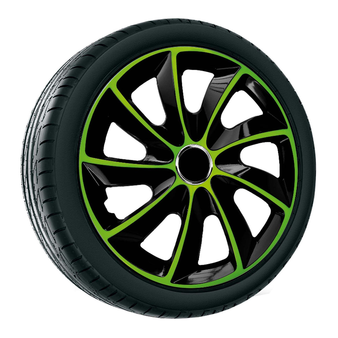 Univerzális keréktárcsa 15'' NRM Stig Extra fekete-zöld 1 db