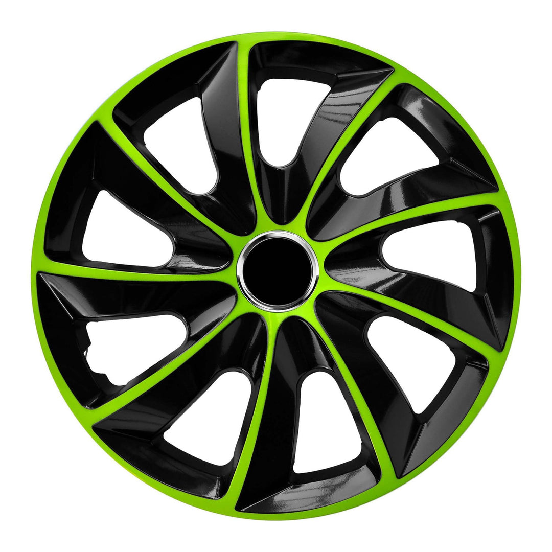 Univerzális keréktárcsa 15'' NRM Stig Extra fekete-zöld 1 db