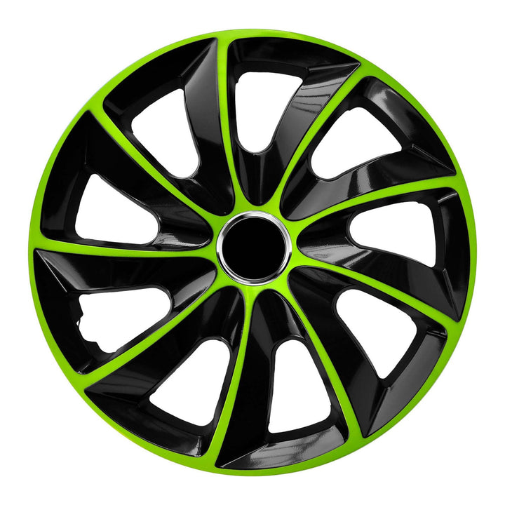 Univerzális keréktárcsa 15'' NRM Stig Extra fekete-zöld 1 db