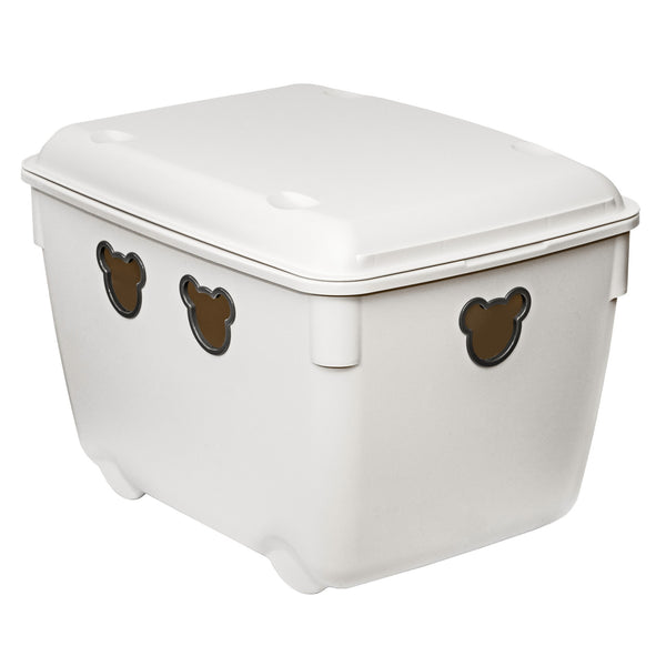 Branq játéktároló, 40l, tartós, antik fehér, Medve