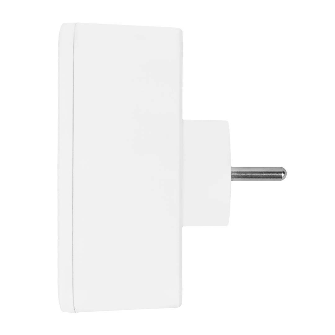 Maclean áram aljzat x2 + 4xUSB, elosztó 2 aljzattal, 2xUSB A, 2xUSB C PD 20W, 1x16A + 1x6A, MCE249 F/W