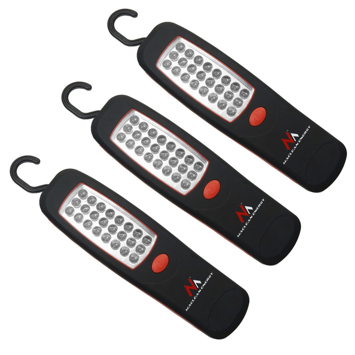 Maclean műhelylámpa 24 LED, mágnes, kampó, MCE03 3 db