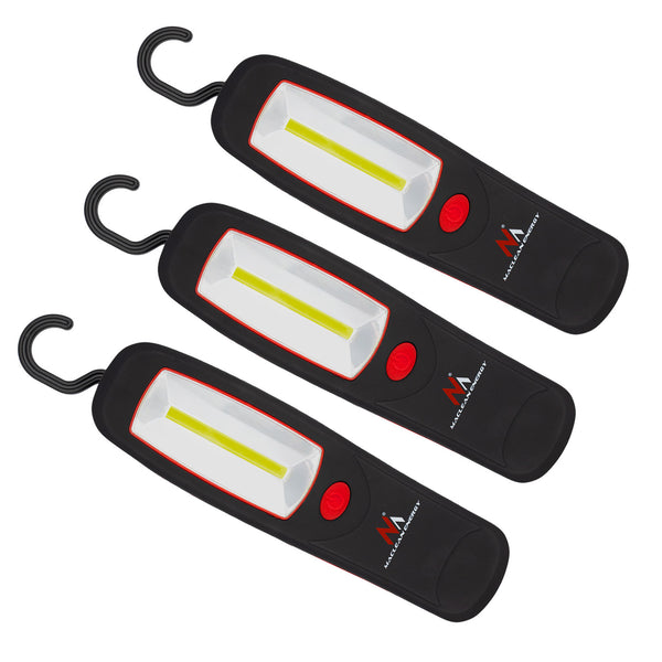Maclean COB LED műhelylámpa, mágnes, akasztó, MCE03, 3 darab