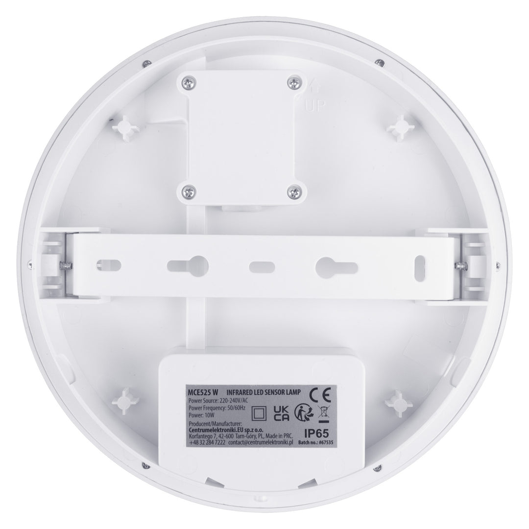 Maclean LED lámpa mozgásérzékelővel, PIR érzékelővel, fehér, 10 W, IP65, 1000 lm, semleges színű, MCE525 W