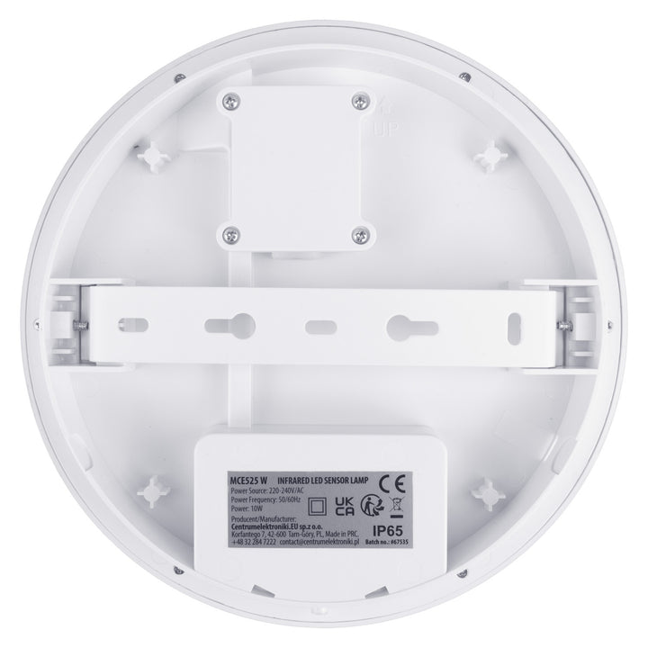 Maclean LED lámpa mozgásérzékelővel, PIR érzékelővel, fehér, 10 W, IP65, 1000 lm, semleges színű, MCE525 W