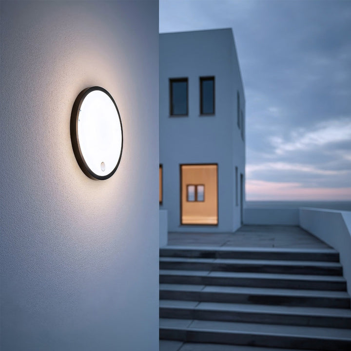 Maclean LED lámpa mozgásérzékelővel, PIR érzékelővel, fekete, 10 W, IP65, 1000 lm, semleges színű, MCE525 B