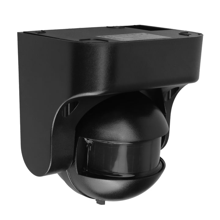 Maclean PIR mozgásérzékelő, infravörös, IP44, fekete, fekete burkolattal, hatótávolság 12 m, max. terhelés 300/1200 W, MCE358 B/B