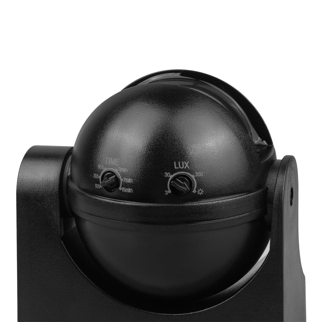 Maclean PIR mozgásérzékelő, infravörös, IP44, fekete, fekete burkolattal, hatótávolság 12 m, max. terhelés 300/1200 W, MCE358 B/B