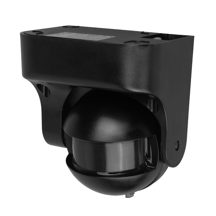 Maclean PIR mozgásérzékelő, infravörös, IP44, fekete, fekete burkolattal, hatótávolság 12 m, max. terhelés 300/1200 W, MCE358 B/B