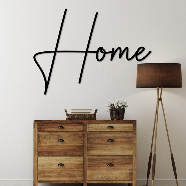 Áttetsző kép, 3D fali dekoráció, 3D-s kép "Home" 80x49cm fekete
