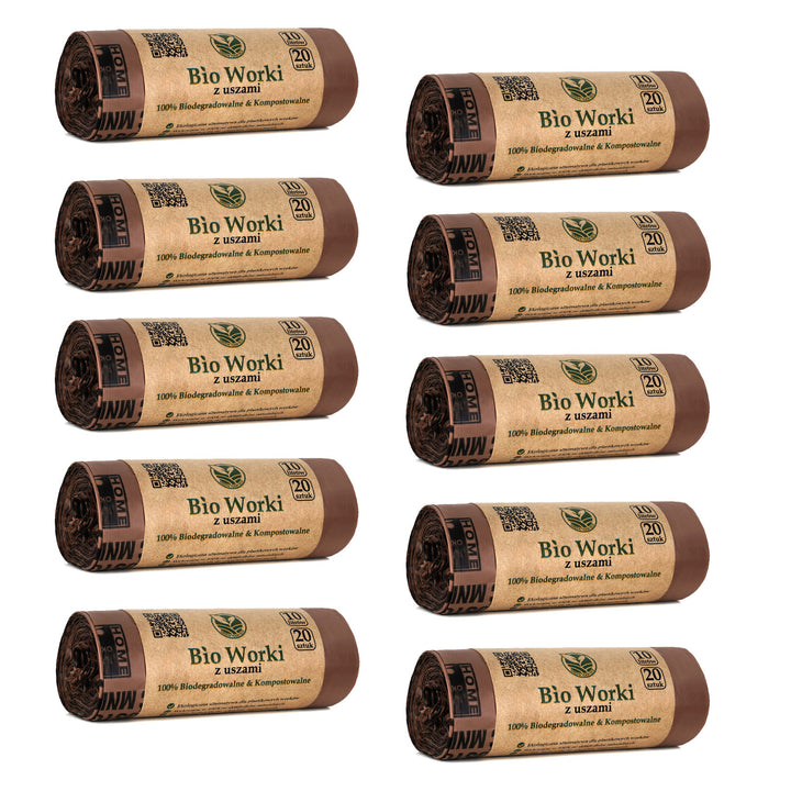 BIO komposztálható zsákok 10 literes 10x20 db