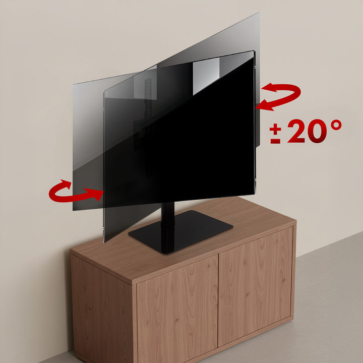 Univerzális TV állvány Maclean, RTV szekrényhez, állvány, max. 35 kg, 20 fokos elfordítás, 32-55" TV-hez, MC-132