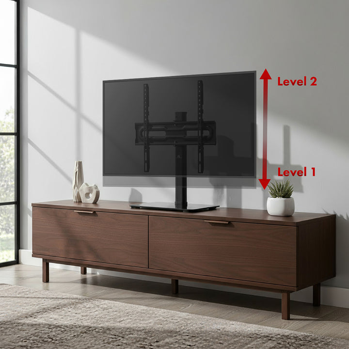Univerzális TV állvány Maclean, RTV szekrényhez, állvány, max. 35 kg, 20 fokos elfordítás, 32-55" TV-hez, MC-132