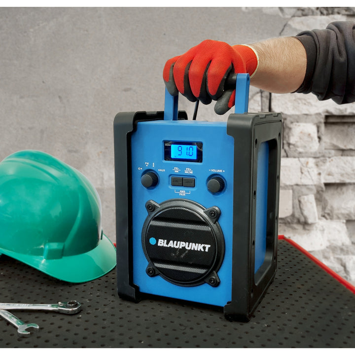 Blaupunkt hordozható rádió, Bluetooth, AUX, LCD kijelző, PP30 Jobsite