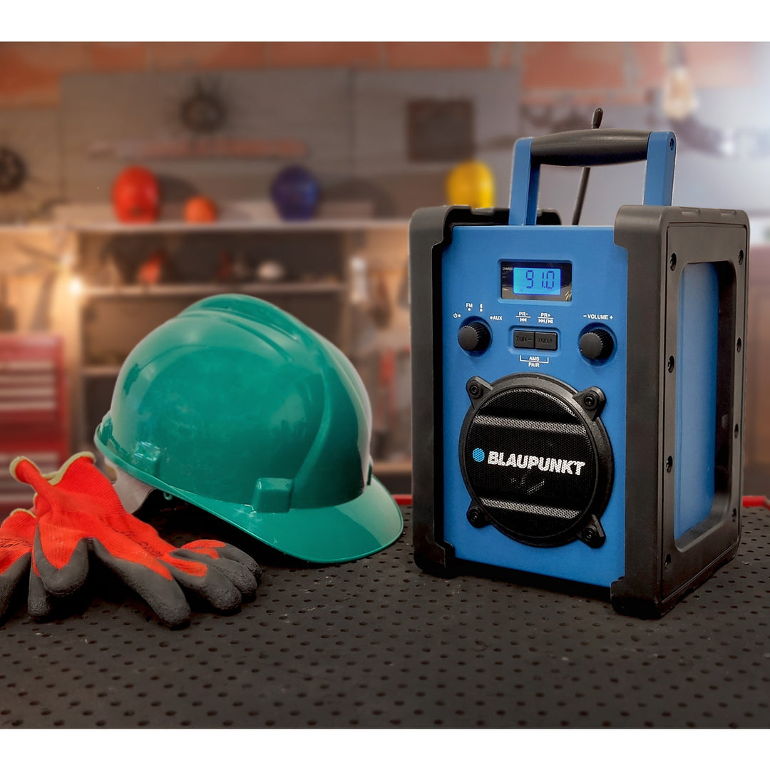 Blaupunkt hordozható rádió, Bluetooth, AUX, LCD kijelző, PP30 Jobsite