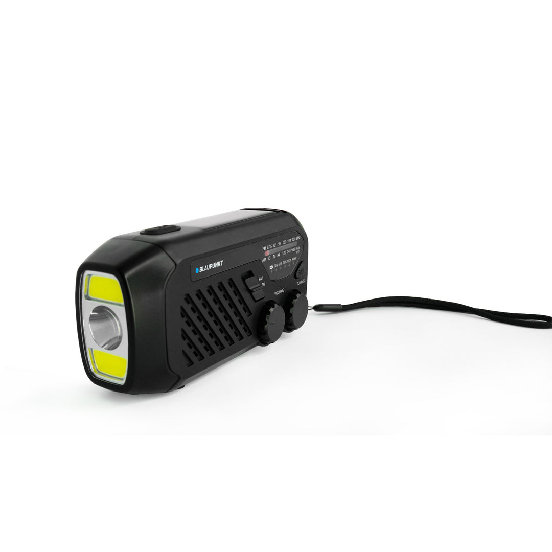 Blaupunkt hálózati/akkumulátoros rádió, LED-es zseblámpa, SOS jelzés, antenna, ER10