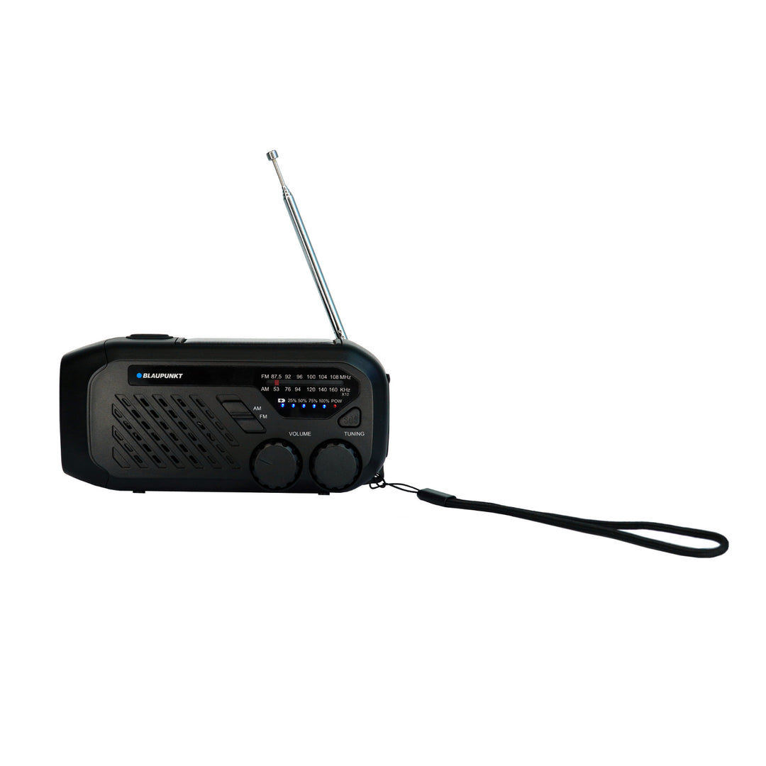 Blaupunkt hálózati/akkumulátoros rádió, LED-es zseblámpa, SOS jelzés, antenna, ER10